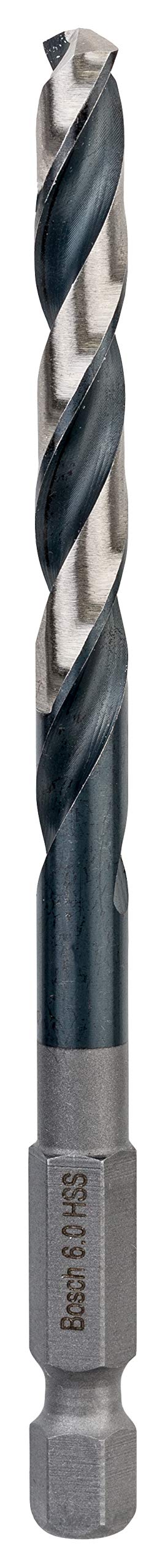 Bosch Professional 2608577058 Punta HSS Impact Control per Metallo, Accessorio per Foratrice a Percussione, 6 x 57 x 98 mm