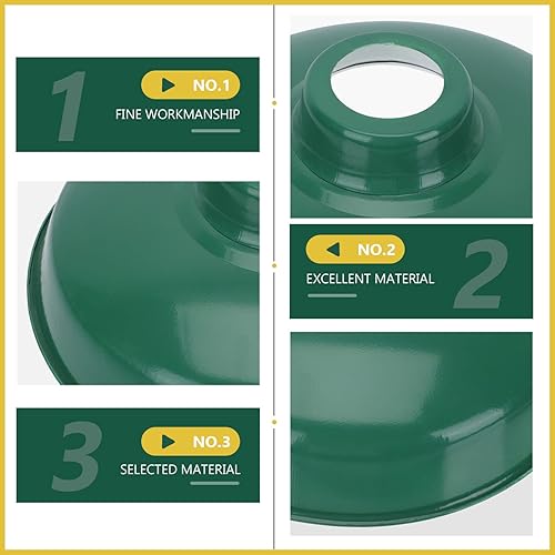Miniatura 8 de Cabilock Cubierta de lámpara esmaltada, pantalla de lámpara de mesa, 1 juego de pantalla de lámpara industrial vintage, pantalla de lámpara