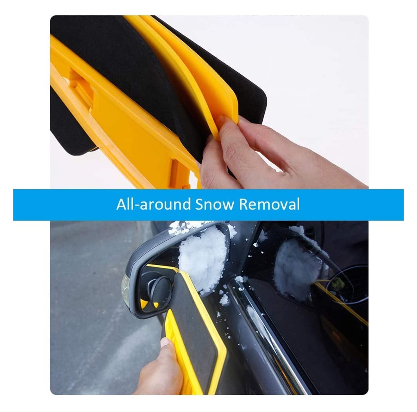 Brosse à Neige pour Voitures, Pelle grattoir à Glace 2 en 1, légère et Durable, pour Pare-Brise Auto SUV