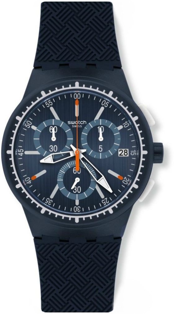 Swatch Reloj Cronógrafo de Cuarzo para Hombre con Correa de Silicona – SUSN410