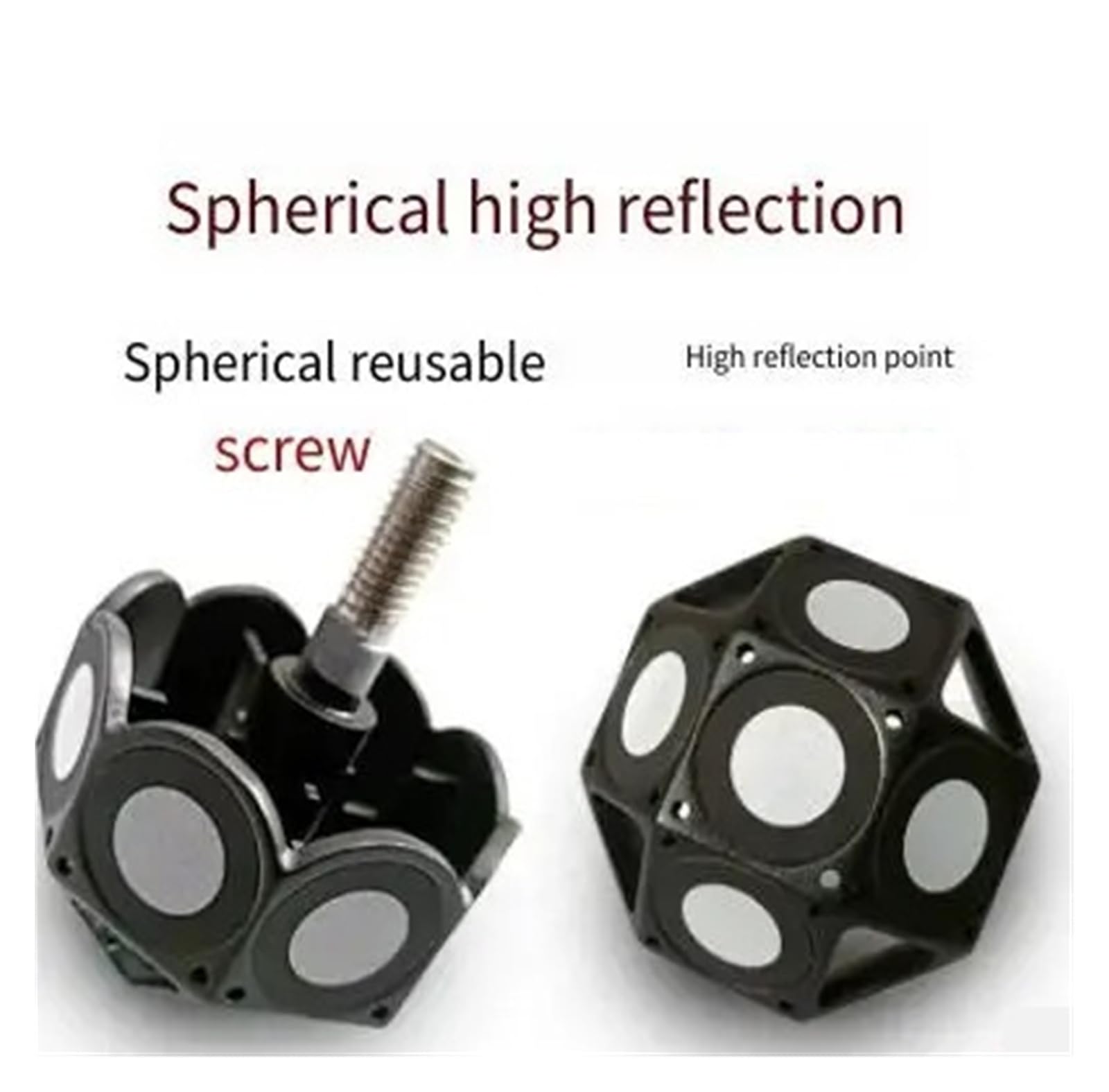 Punti di marcatura magnetici for scanner 3D da 10 pezzi Sfera di tracciamento con indicatore di punti multi-angolo ad alta riflessione Migliora la precisione(3/6mm)