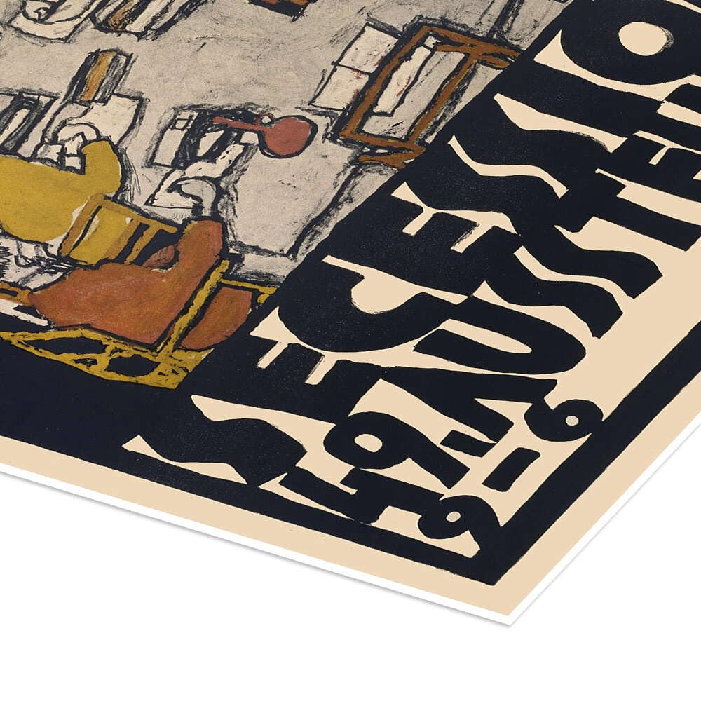Egon Schiele、Secession 49. Austellung Secession 49. Ausstellung, 1918 Poster von Egon Schiele 13 x 18 cm