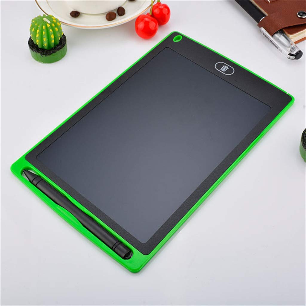 LCD Writing Tablet 12 Inch Electronic Drawing Pads， Colorful Screen Portable Doodle Board, Educational Learning Toy gift for Kids and Adults at Home,School and Office (Green)
