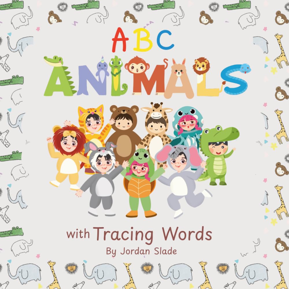 A–Z Animal Coloring & Tracing Book for Kids: Learn the Alphabet with Fun Animal Facts, Handwriting Practice, and Cute Creatures to Colour