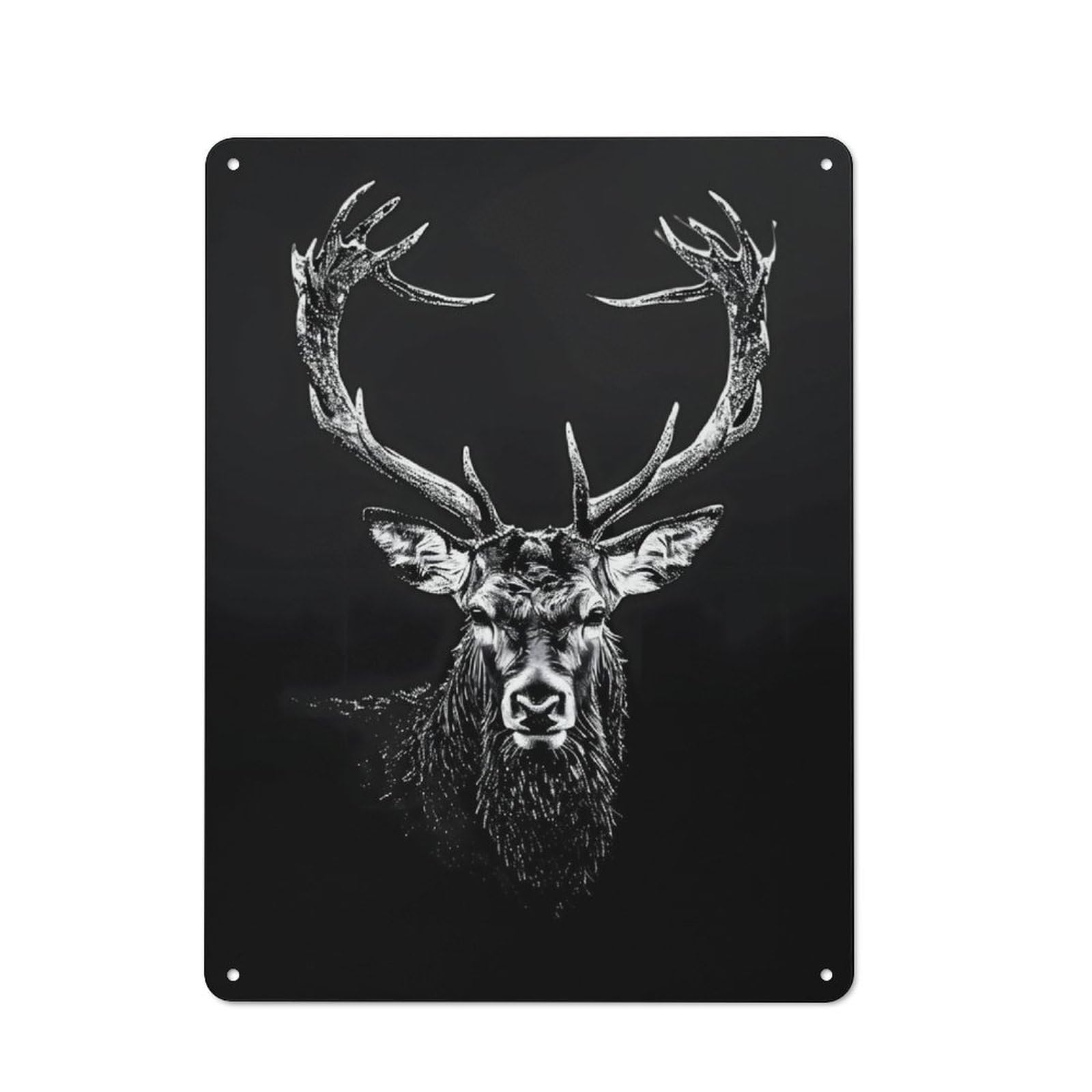 Junmoney Rocky Mountain Elk Nostalgic Decorative Tin Sign 40X30cm, Vintage Wall Decor For Lounge, Study, Pub Or Wall Gallery