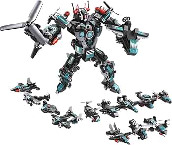 Blocos de Montar Cubic 25 em 1 Super Robot 577 Pe as Multikids