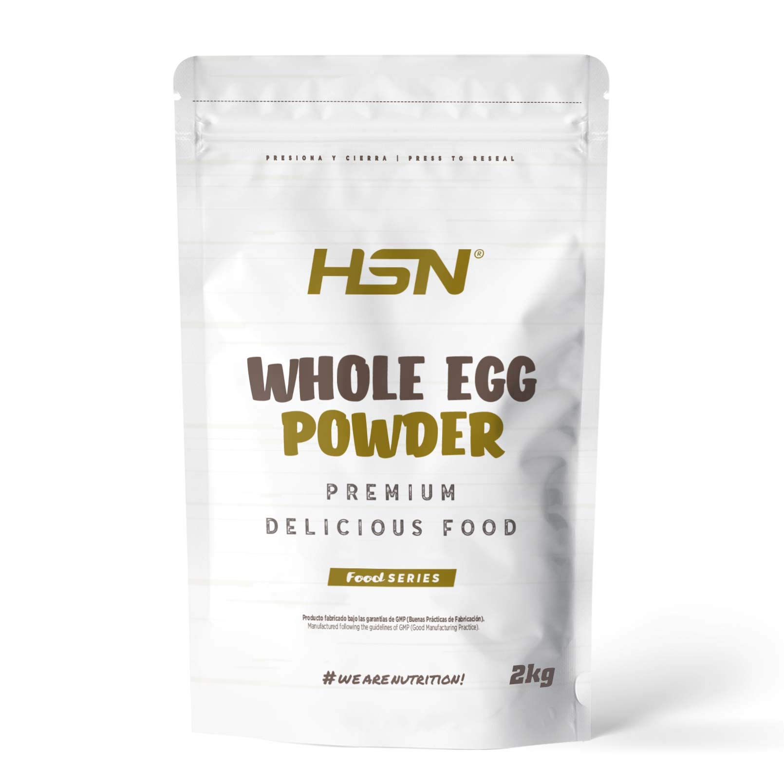 HSN Protéine d'oeuf entier en poudre | Pour les végétariens | Substitut de lactosérum | 100% blanc d'oeuf + jaune d'albumine | Convient aux intolérants au lactose, sans gluten, sans soja, 2Kg