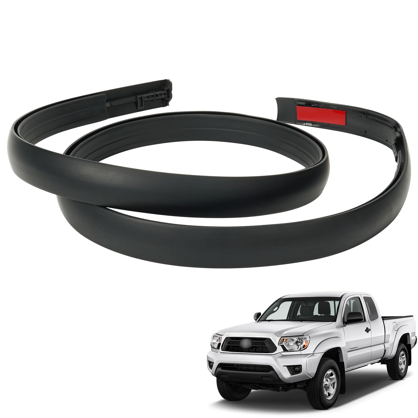 75551-04063 2PCS Roof Drip Molding (Left&Right Side), Roof Molding Weatherstrip Fit for Toyota Tacoma Double CAB 2005 2006 2007 2008 2009 2010 2011 2012 2013 2014 2015 Replace 75551-04060