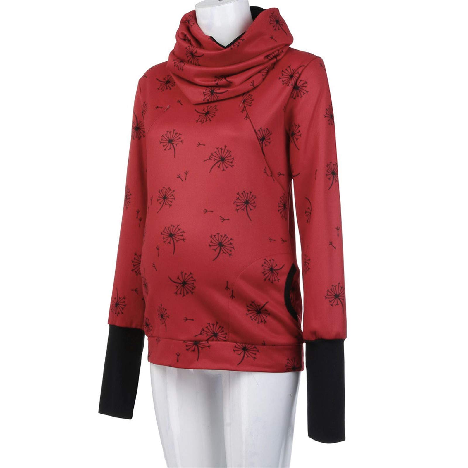 2024 Navidad Sudadera con capucha Top Jersey Maternidad Jersey Embarazadas Lactancia Mujeres Maternidad Blusa de Maternidad Vestido de Invierno