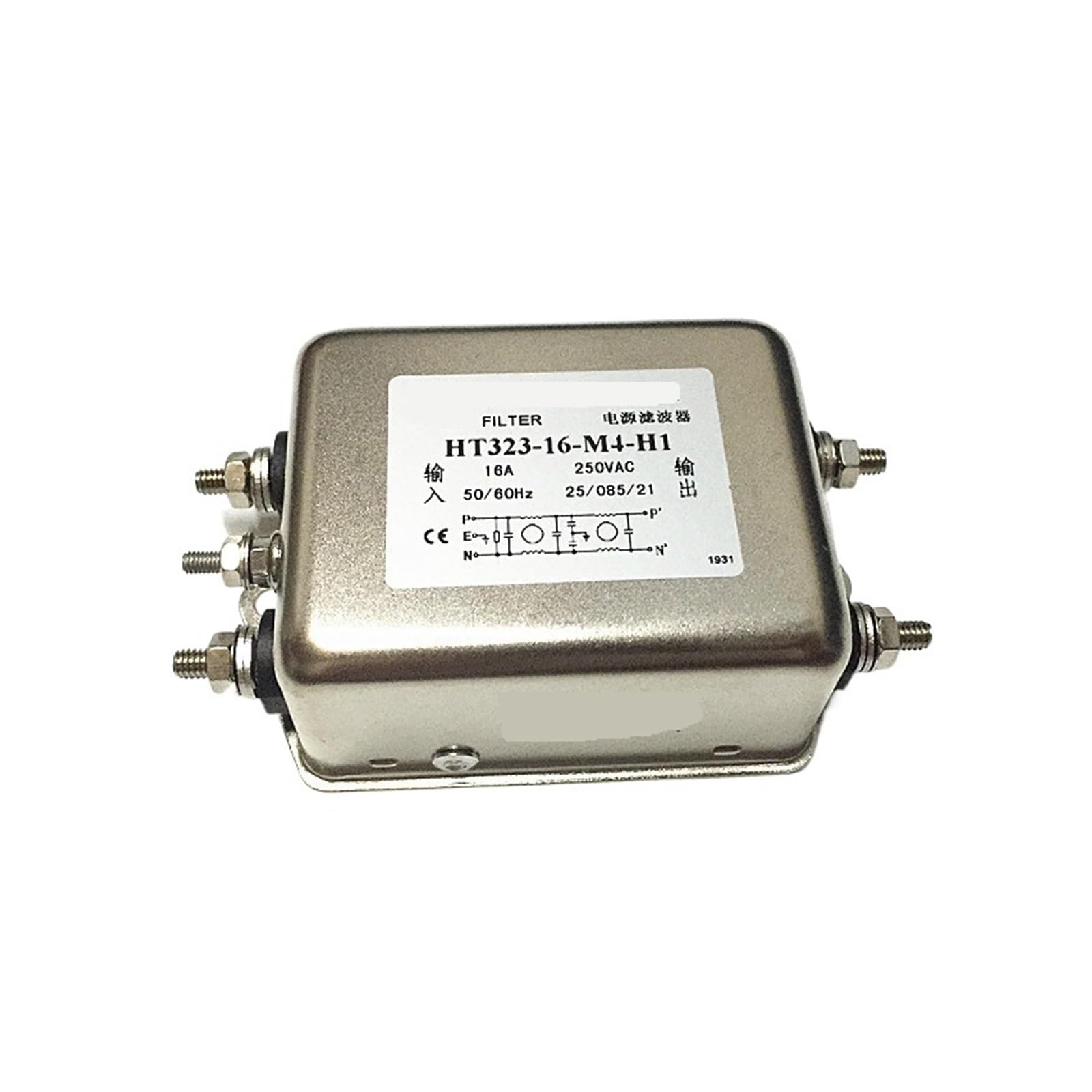 Filtro de potencia antiinterferencias HT323 con alta atenuación de ruido