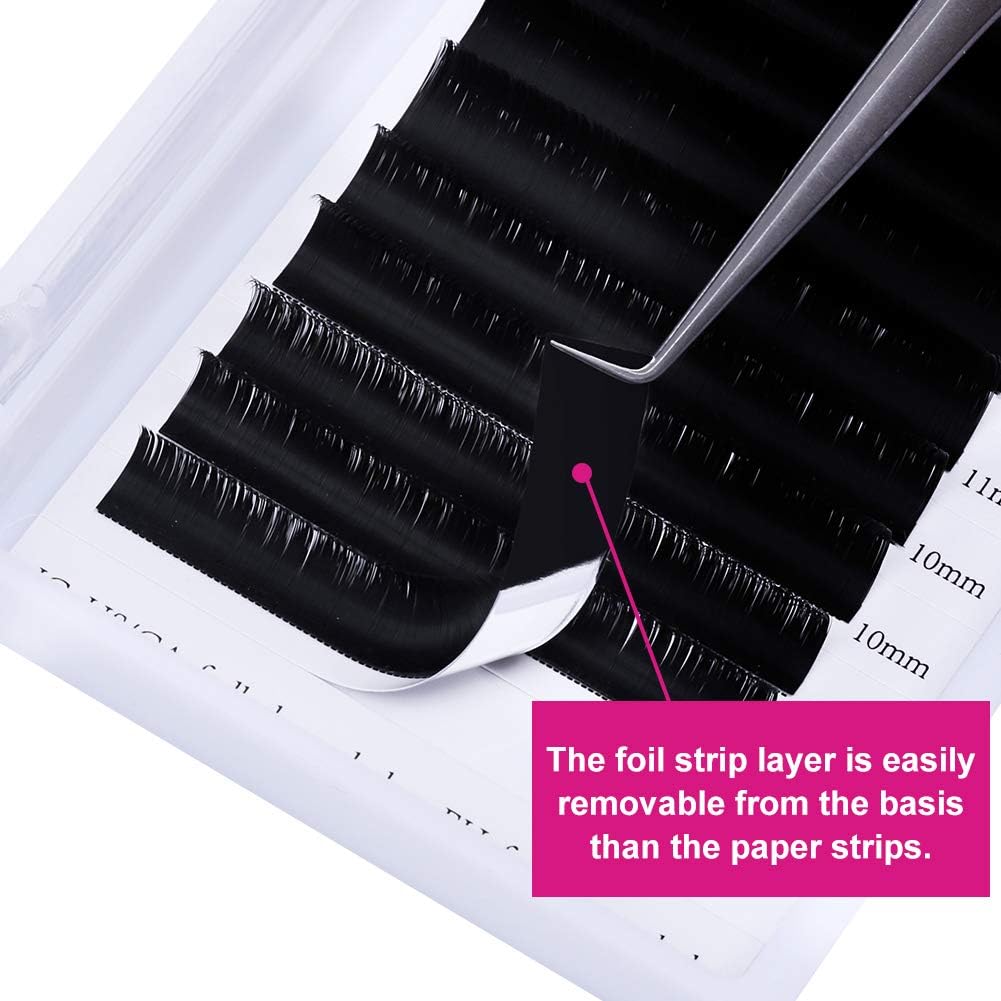 Fadlash Easy Fan Lashes C Curl 0.07 11mm Single Lashes Russian Lashes Natural Look Self Fanning Eye Lashes Automatic Blooming Russian Eyelashes Extensions(0.07-C-11) - Image 4