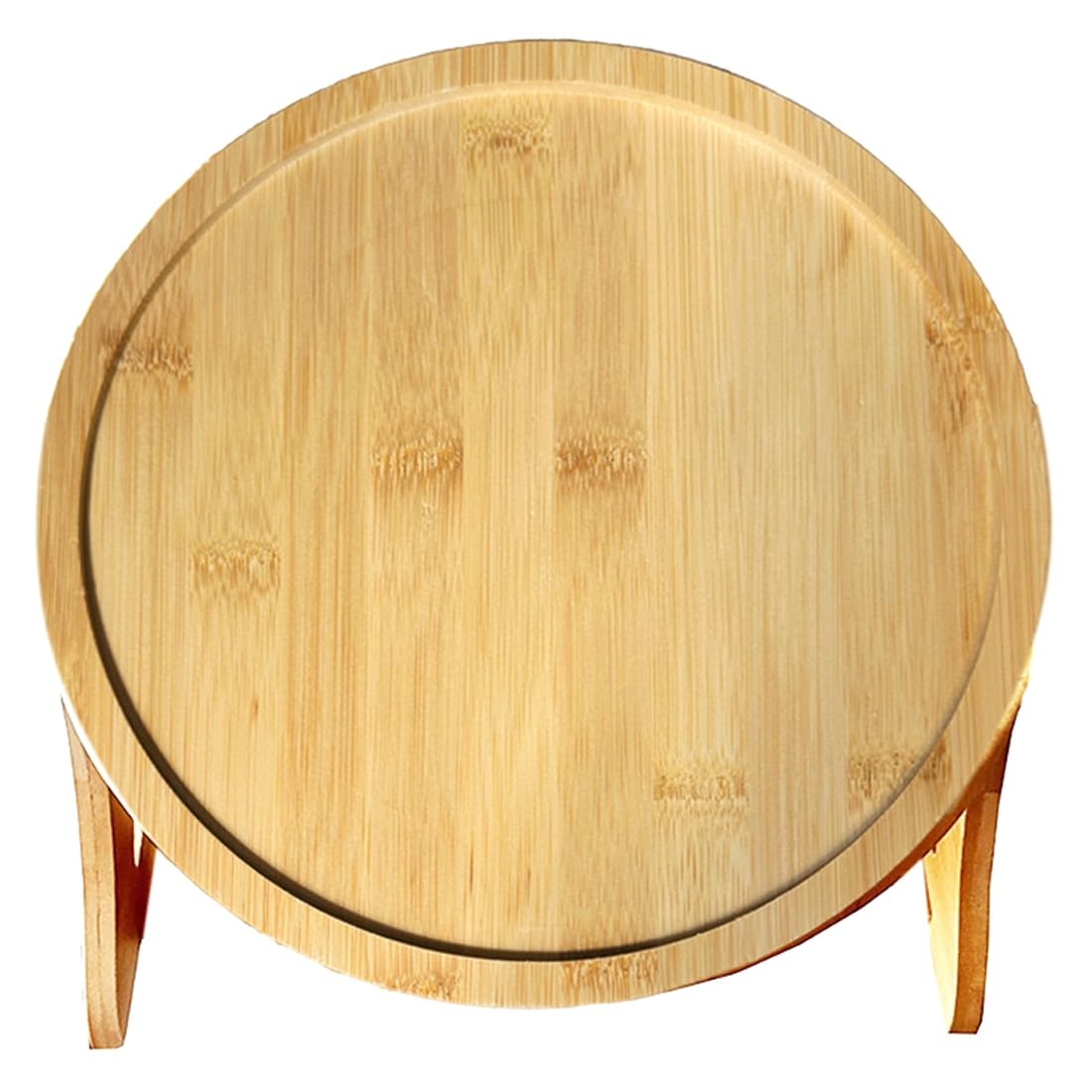 Hndhbfgrt Use for Eating/Remote/Drinks/Phone Round, Square Wooden& Bamboo Folding Sofa Armrest Tray Table A