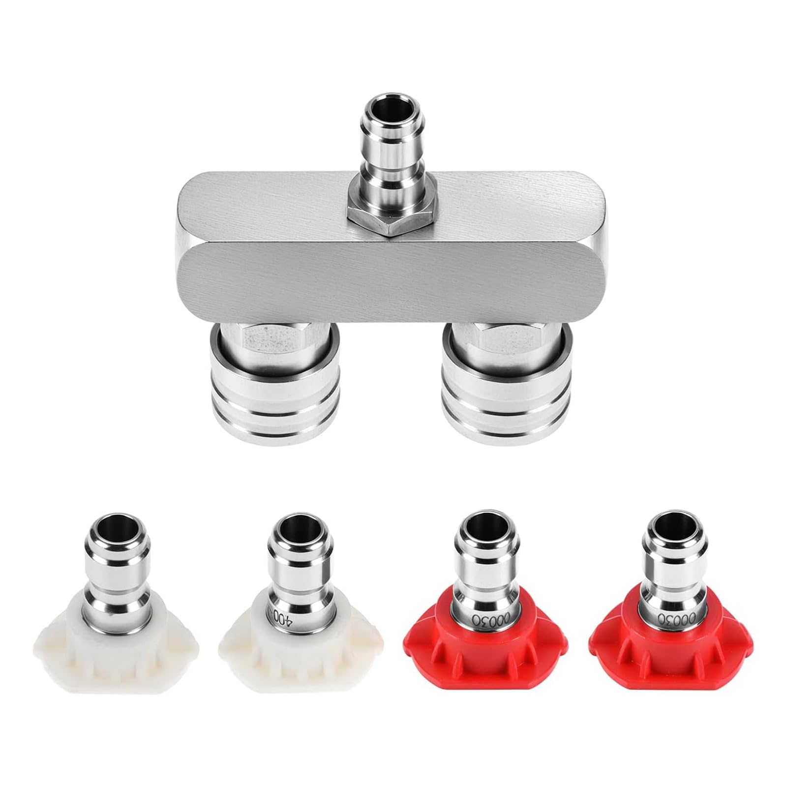 ordinarYone Pressure Washer Tips 2 in 1 Washer Nozzle Tip Double Pressure Nozzle Sprayer Nozzles