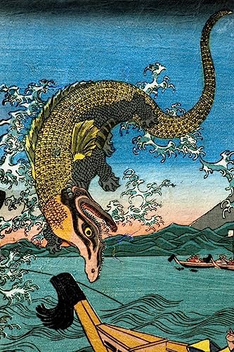Affiche Kuniyoshi combat d'Asahina poster de qualite museale pour decoration raffinee