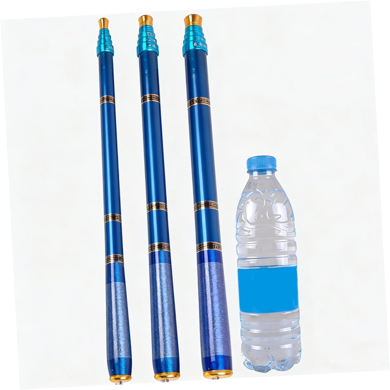 Canna da Pesca Compatta Ultra Corta in Fibra di Carbonio Blu | Uso per Laghi e Torrenti, Presa Confortevole, Struttura Leggera, Pulizia Semplice