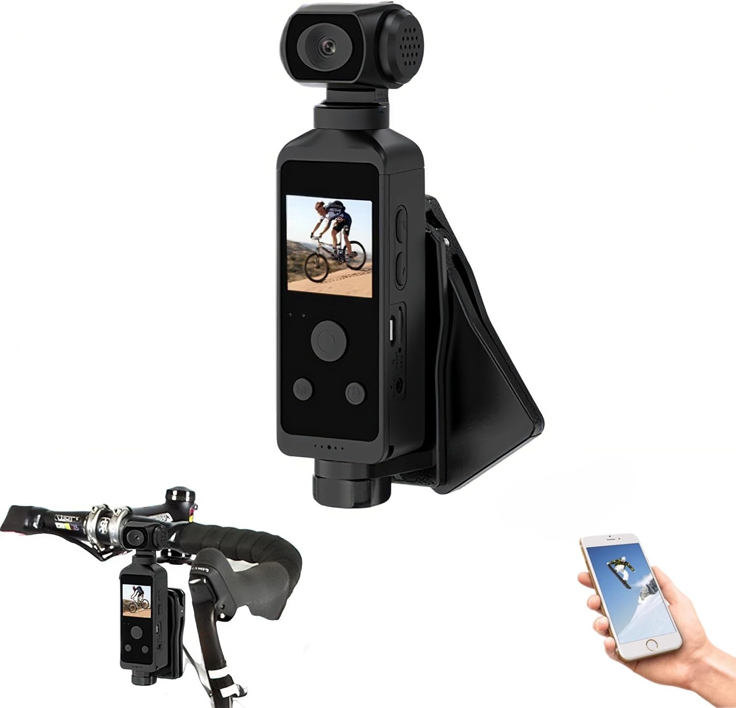アクションカメラ　ウェアラブルカメラ　超小型　長時間連続撮影　手ぶれ補正有 Amazon | [Luvian]2025new アクションカメラ 超小型【270度回転