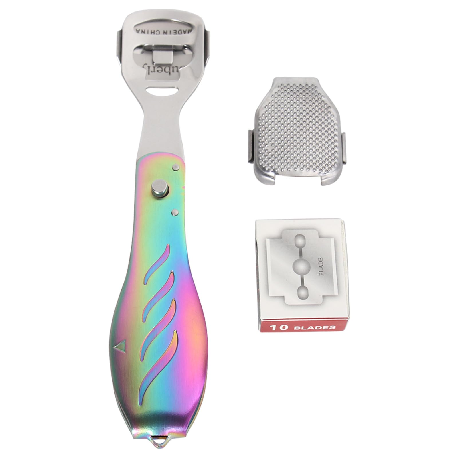 FRCOLOR 3 Piezas Afeitadora De Piel Dura Cepillo Limpiador De Pies Exfoliante De Pies Máquina De Afeitar Del Talón Del Pie Fregador De Pies Raspador De Pies De Pedicura Pliegue