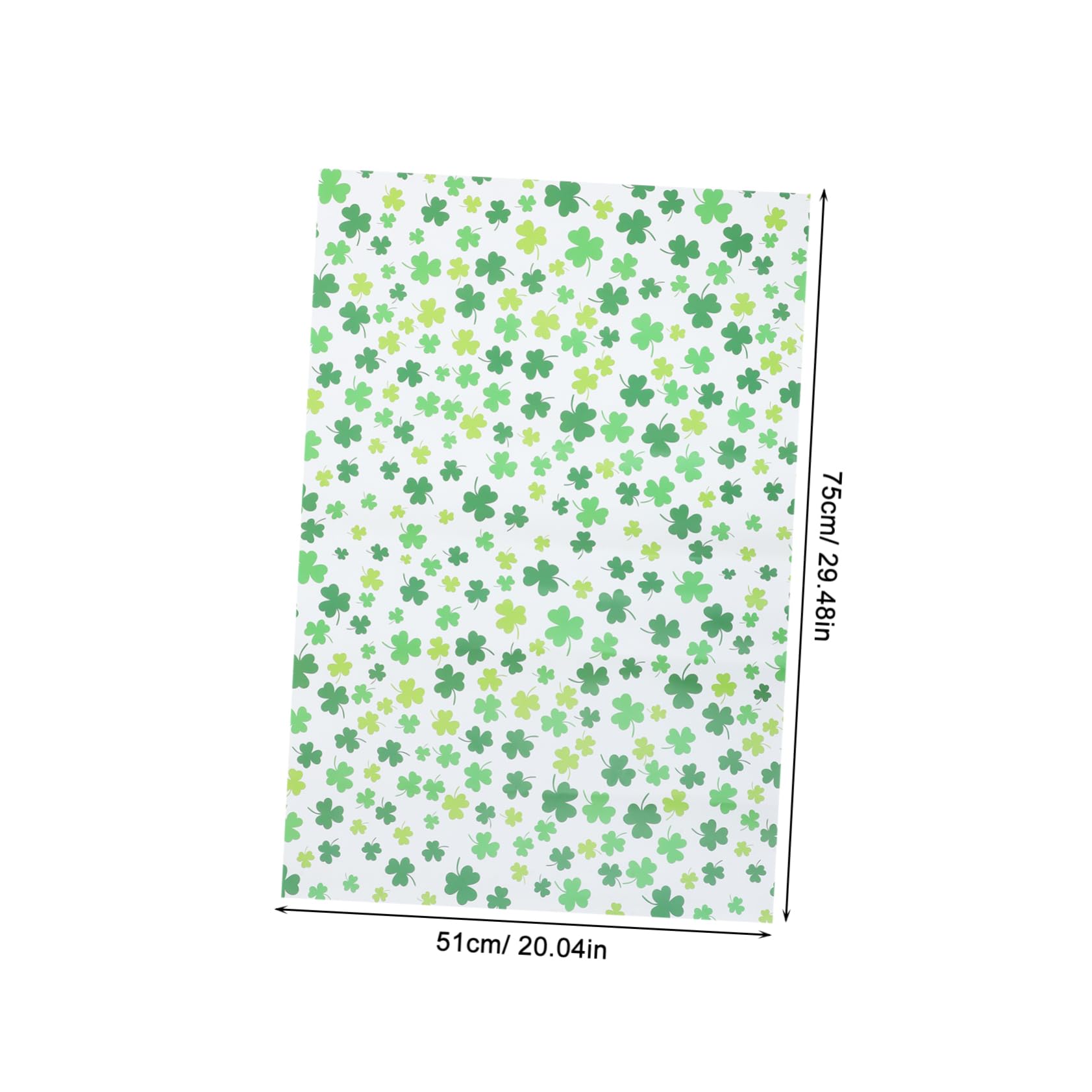 Rouleaux de Papier Présent Trèfle 20 Pcs pour Art et Festival | Ambiance Bavaroise, Papier Présent de Printemps Irlandais, Jour Saint-patrick