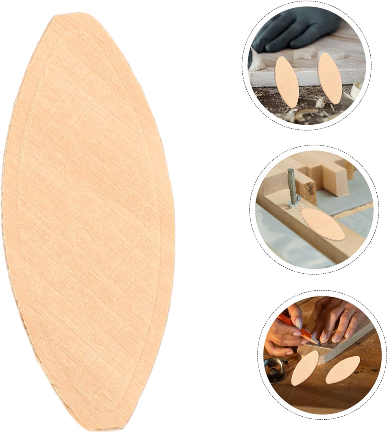 100pcs Wood Biscuit Joiner Tools Biscuit Plate Joiner for Woodworking Tongue and Groove Board Tools