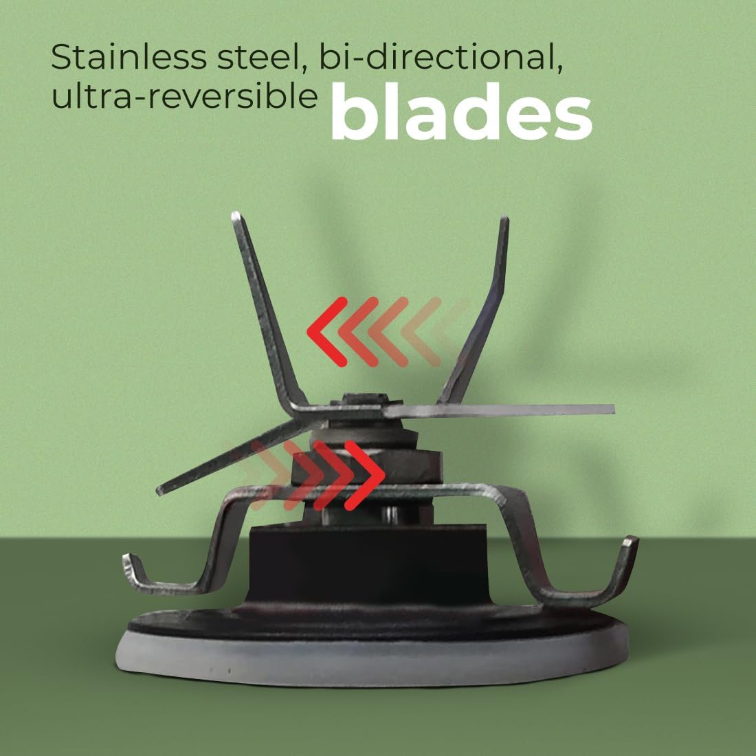 Stainless steel bi-directional ultra-reversible blades