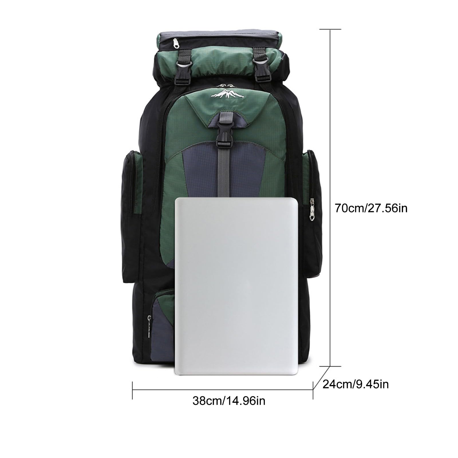Generisch Bolsa de montañismo al aire libre 70L con gran capacidad mochila ligera ocio senderismo camping mochila multifunción mochila deportiva mochilas frescas para niñas, rojo, Einheitsgröße