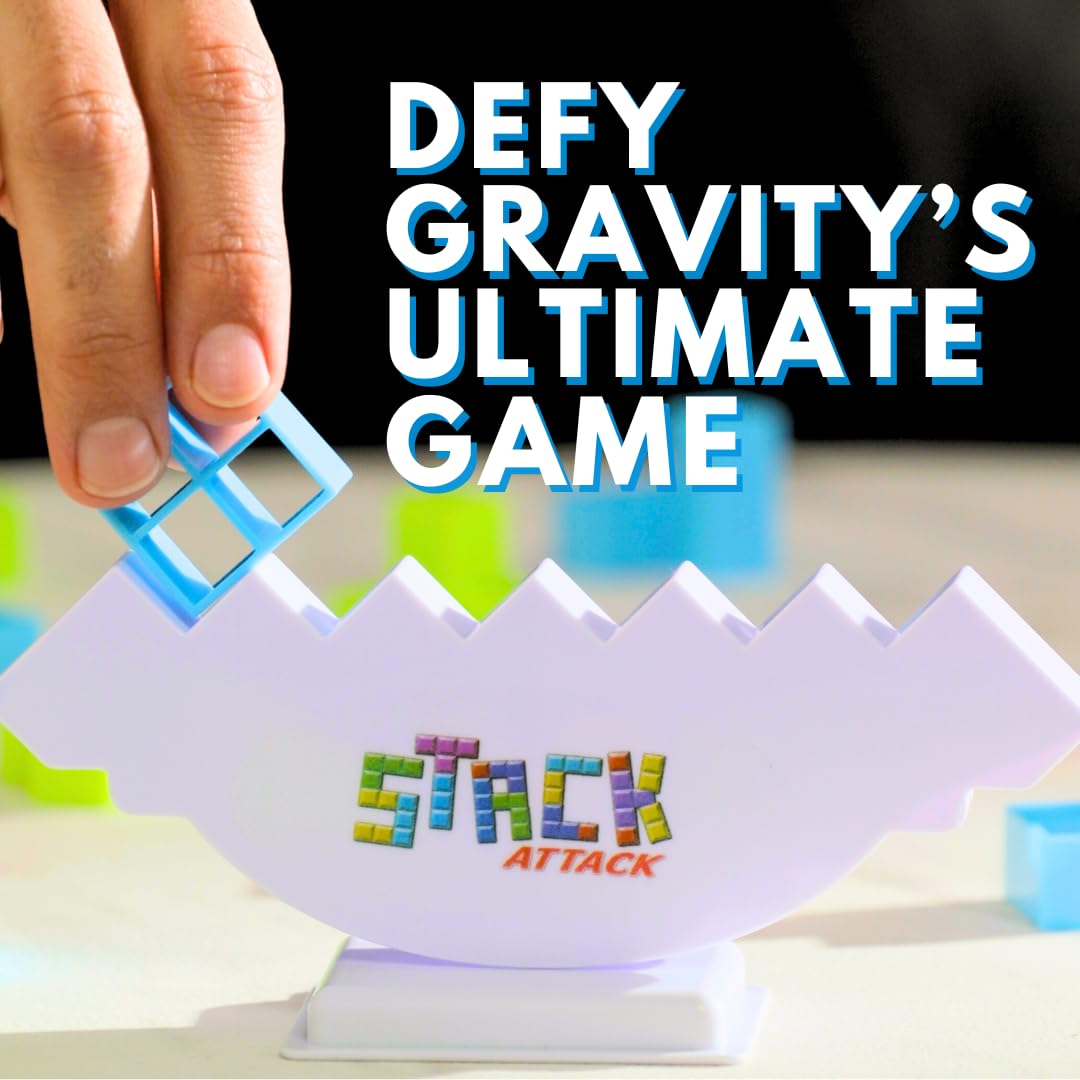 Juego de torre de ataque apilable para niños y adultos, juego de apilamiento de equilibrio familiar