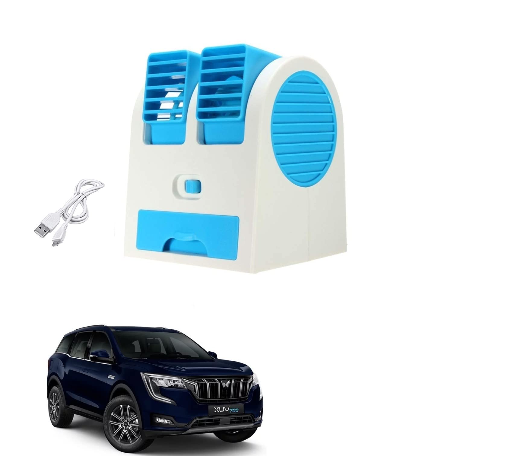 AUTOADDICT Auto Addict Car FAN Mini AC USB/Battery Operated Mini Water Car Fan Air Cooler Dual with Ice Chamber For Mahindra XUV 700 (B0C1P4R18P) Amazon Price History, Amazon Price Tracker