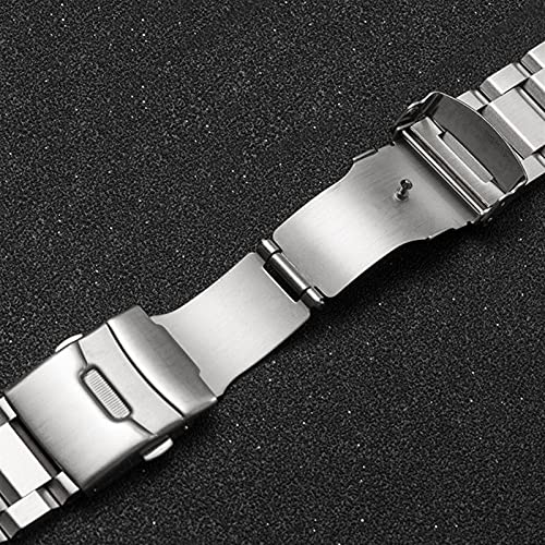 Sangle de montre en acier inoxydable à maillons robustes et fixation rapide - 6