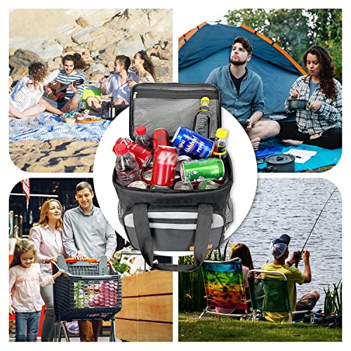Nukuaaot Insulated Cooler Bag Large 40 Can,Ice Cooler Bag Lunch Cooler For Men, Soft Sided Coolers Bag Insulated Leak Proof, Car Cooler Portable Travel Cooler Bag For Camping, Beach,Picnic(Black) #TOP5