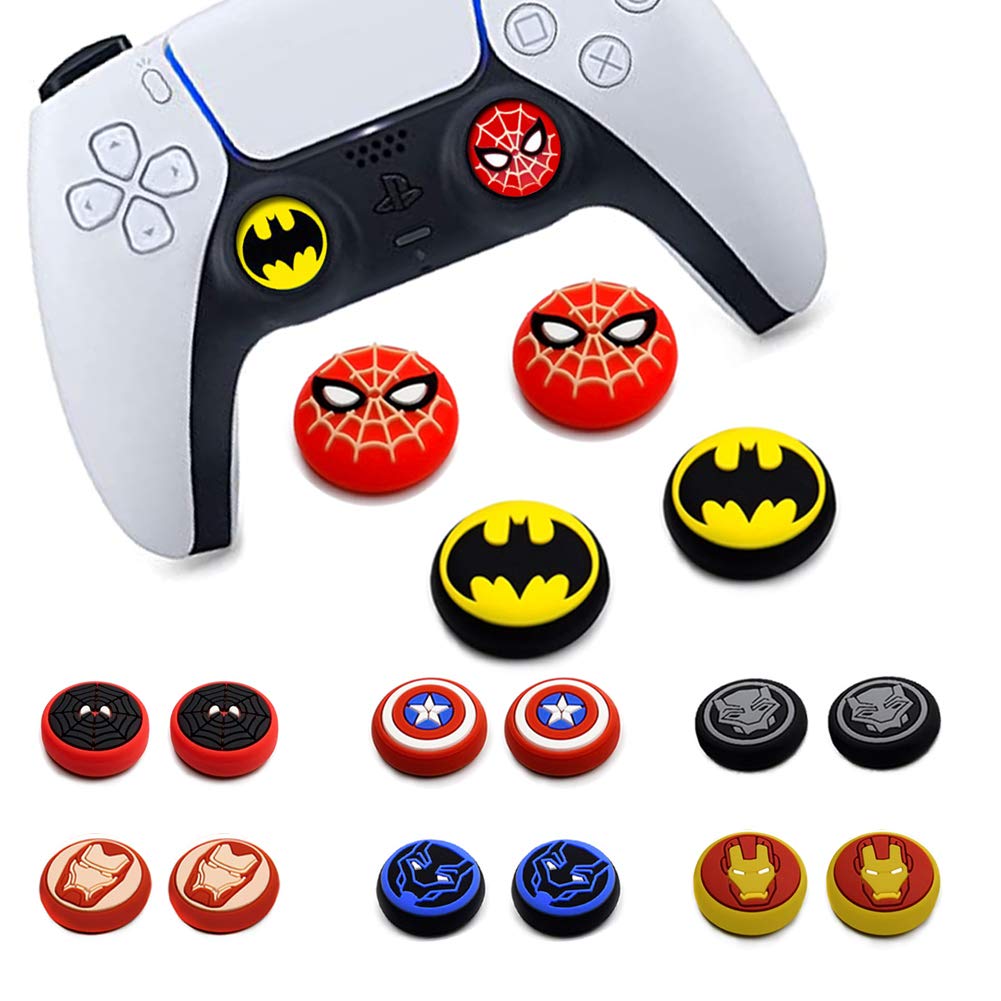4Pcs Analog Thumb Grip Stick Cover, Dualsense Wireless Controllers Game Remote Joystick Cap, Fantastic Non-Slip Silicone H...
