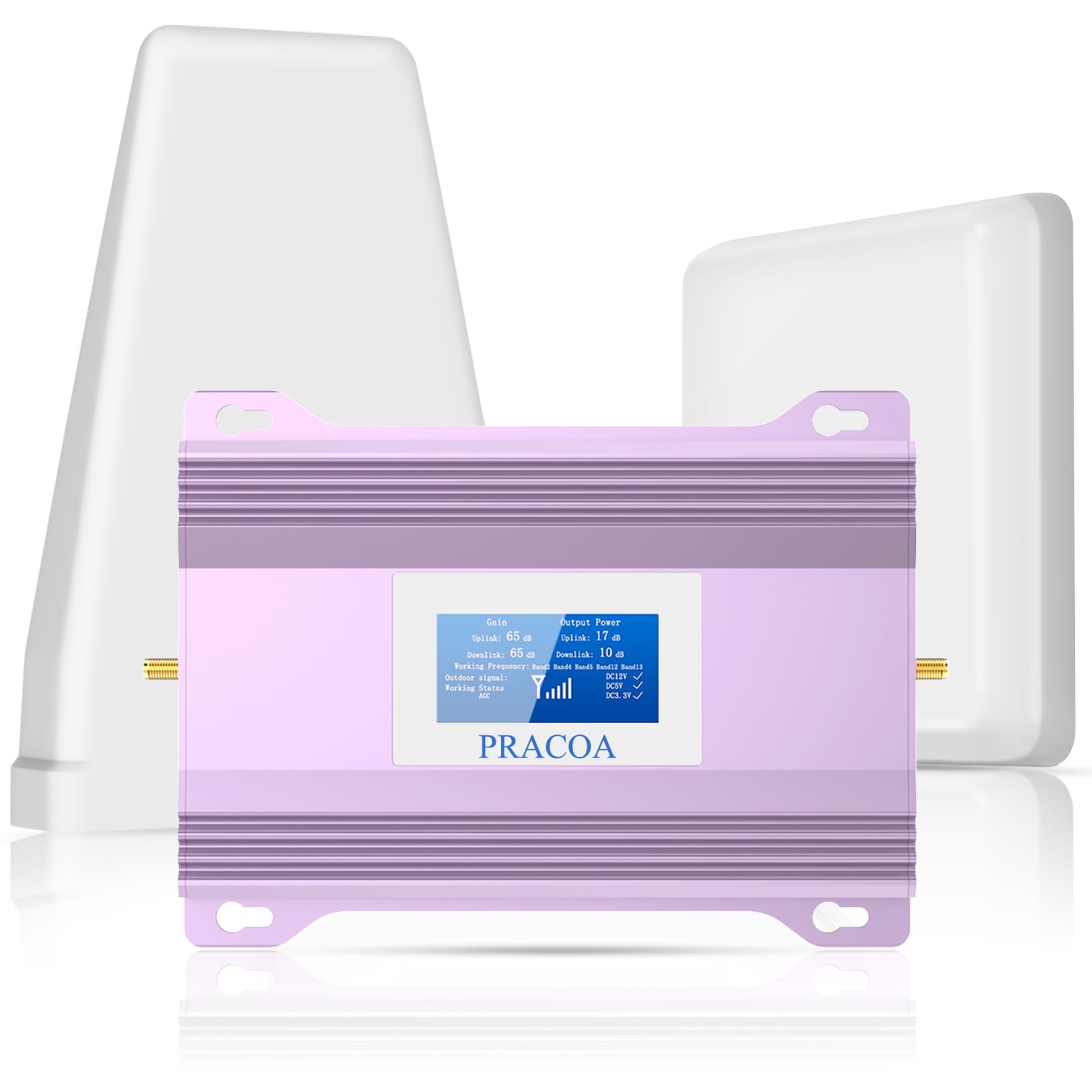 Cell Phone Signal Booster Verizon AT&T Signal Booster T Mobile Cell Signal Booster 5G 4G LTE 3G 2G Sprint Metro PCS Cricket Verizon Cell Phone Booster for All US Carriers on Band 2/4/5/12/13/17/25/66