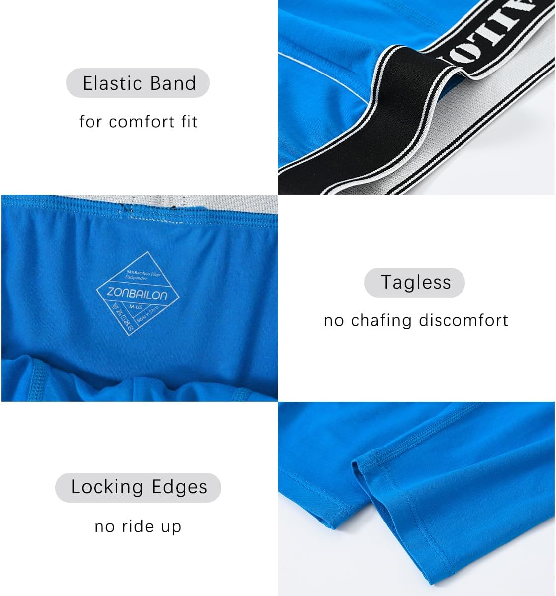 JINSHI Long Johns Thermal Underwear for Men Soft Bamboo Viscose Base Layer for Cold Weather Bottom - Image 3