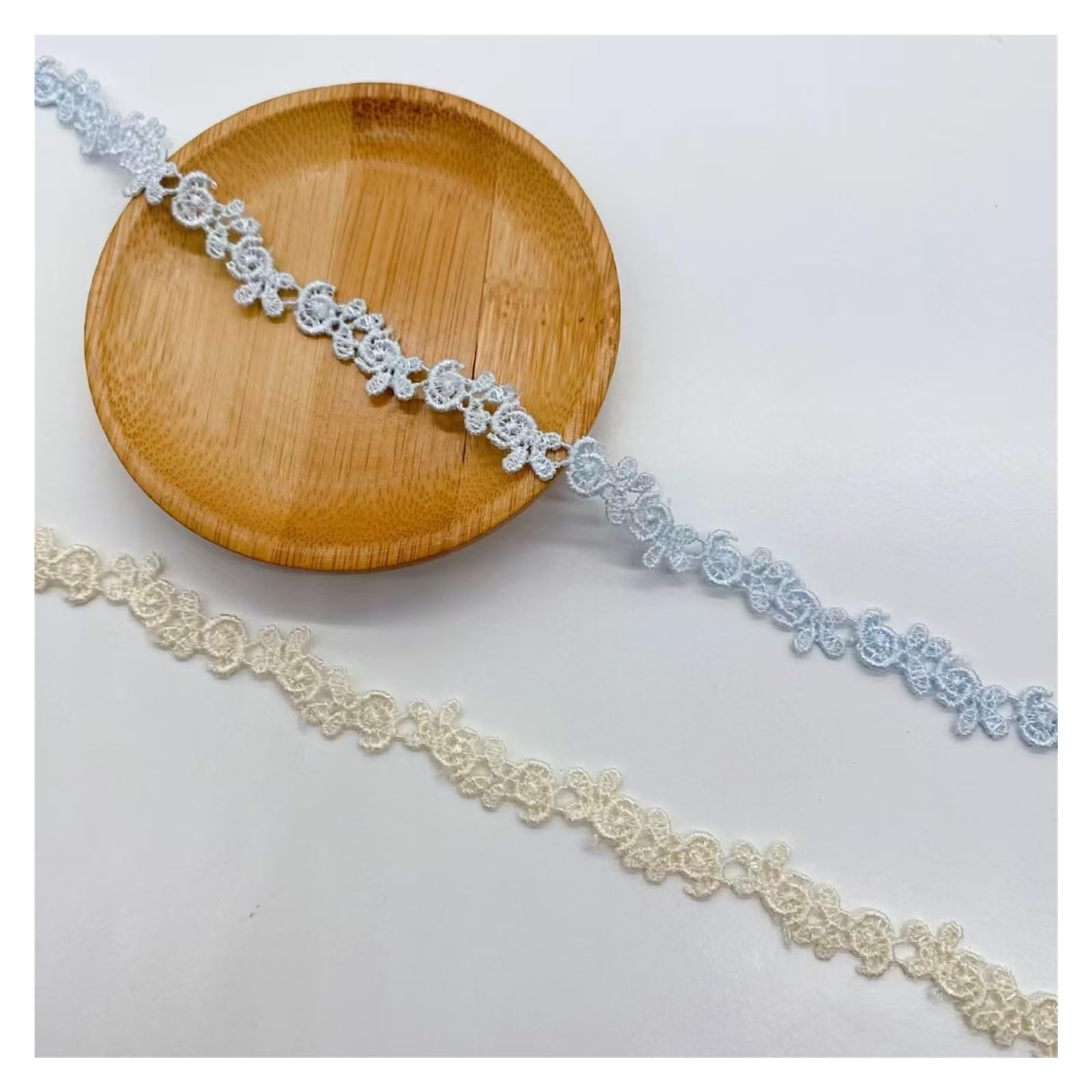 Ribete de encaje, tela de encaje, cinta de encaje, tela de encaje, ribete de encaje para proyectos de costura, manualidades, cortinas de boda, caja de decoración (gris)