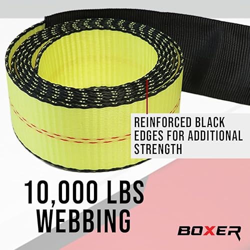 Miniatura 5 de Boxer Herramienta de amarre para coche con ganchos de alambre, estilo lazo, 2 x 120 pulgadas, paquete de 4 unidades, para remolques, cama plana,