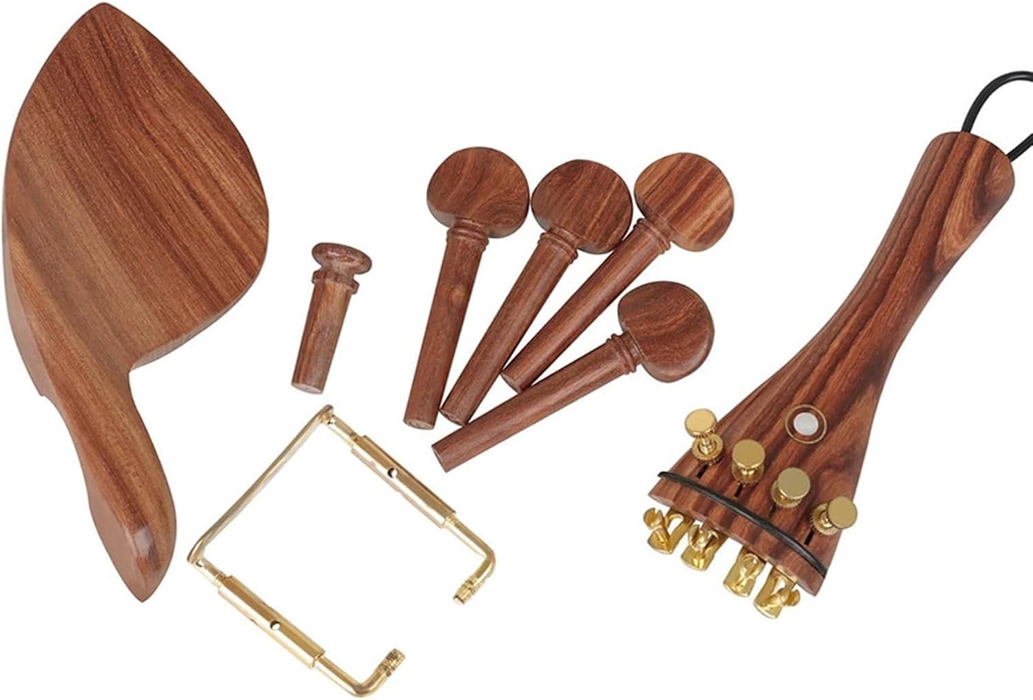 violin accessories kit 4/4 Jujube Wood Violin Accessories 13-piece Set Of Violin Accessories String Axis Chin Rest Screw Parts