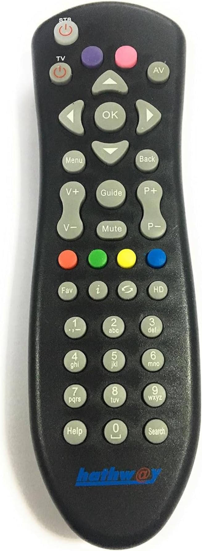 Compatible Hathway Set-Top Box Remote (Please Match Image with Your Old Remote) (Anda shap Compatible Hathway Set Top Box)