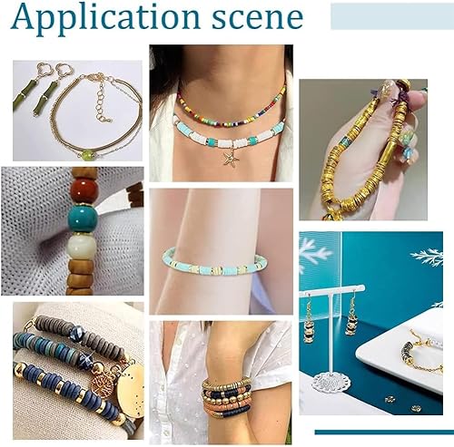 Miniatura 5 de PH PandaHall 50 cuentas espaciadoras chapadas en oro de 14 quilates, cuentas de metal redondas planas de 0.315 in, cuentas de disco onduladas de