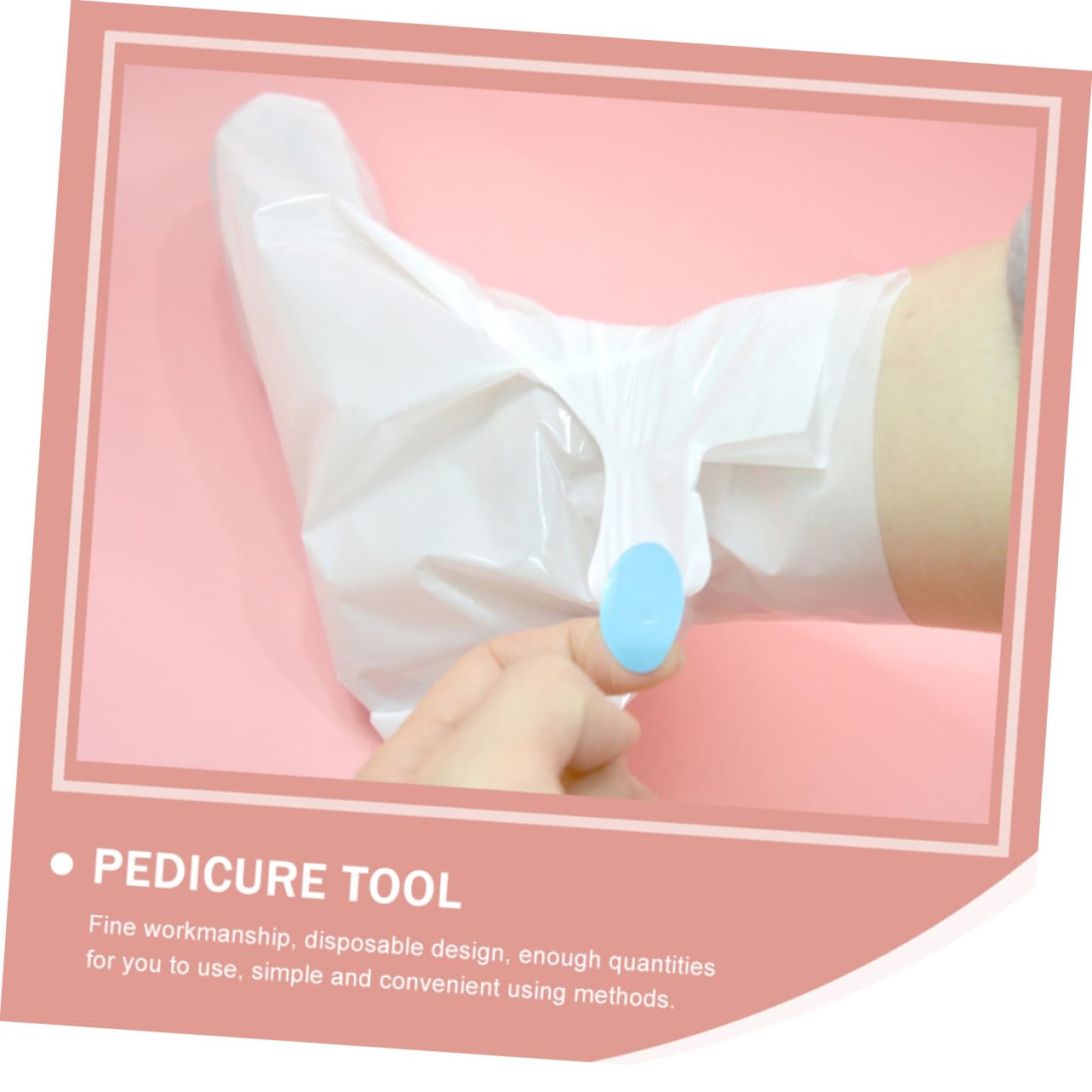 50pcs Thickened Disposable Foot Covers Pedicure Masks for Cracked Heels Moisturizing Foot Film Bags for Care Treatment