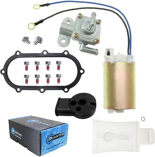 QFS - Bomba de combustible eléctrica en tanque OEM para Suzuki GSX-R600 GSX-R750 Gixxer Modelo TV GSX-R750 GSX-R600 no EFI Gixxer, 1996-2000, OEM