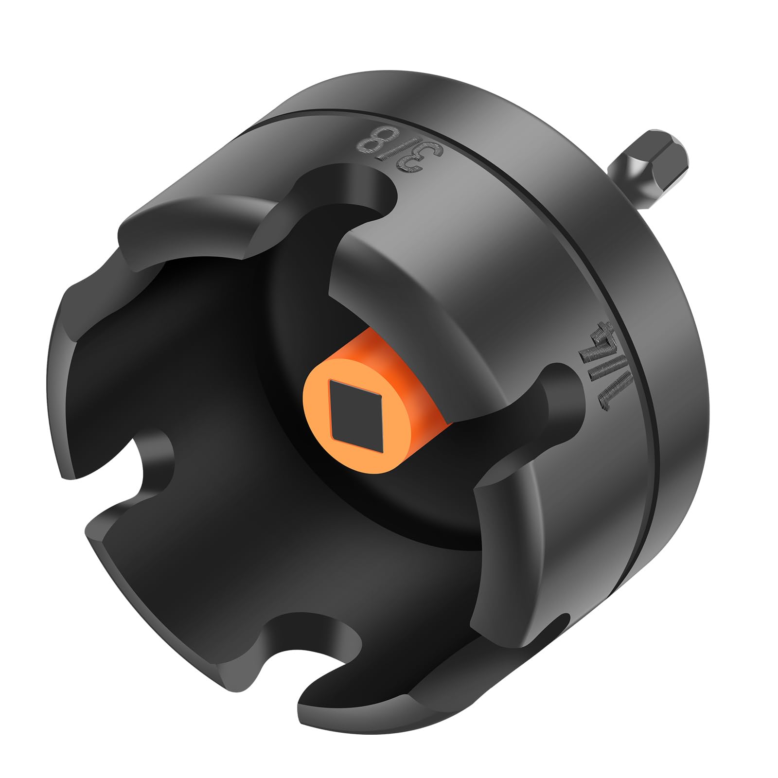 Lulobtg Black Nut Zipper Drill Attachment For Fast Nut And Bolt Removal Hex Shank Nuts Driver Extractor For 1/4" 3/8" And 1/2" Threaded Rods