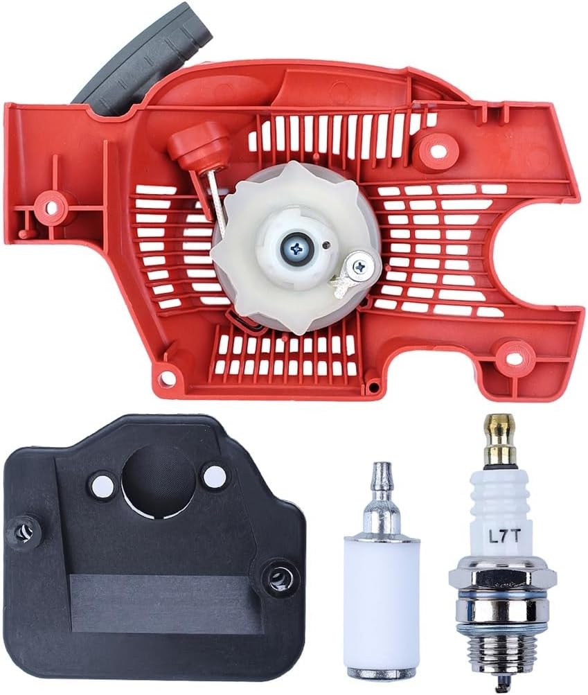 Recoil Starter Fit for 136 137 141 W/Air Fuel Filter Spark Plug Kit Replace OEM for 530071968 530029811