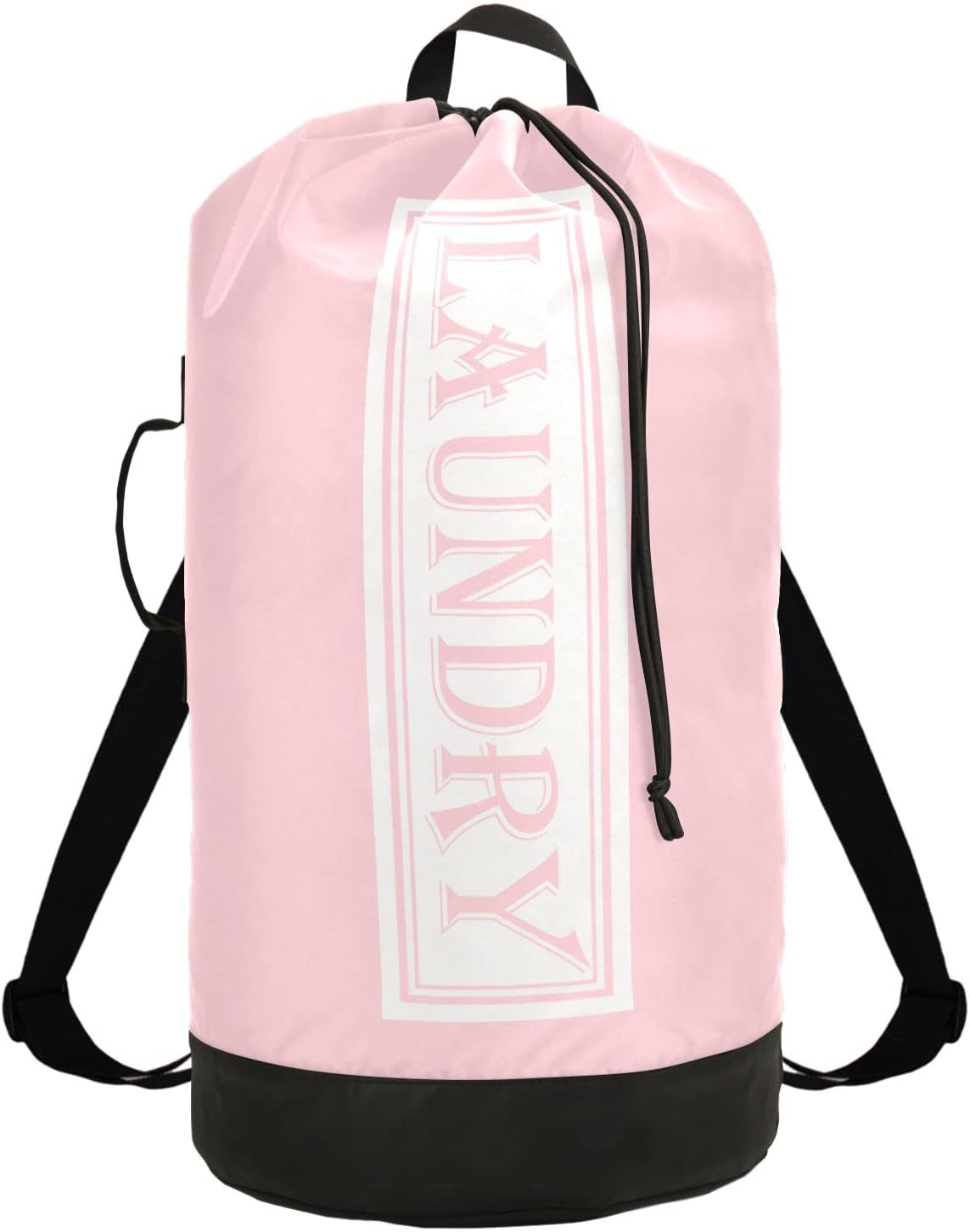 Pink Laundry Bag Backpack Bags Mesh Wash Laundry Bags Dirty Clothes Organizer for Vacation Road Trip Essentials Dorm