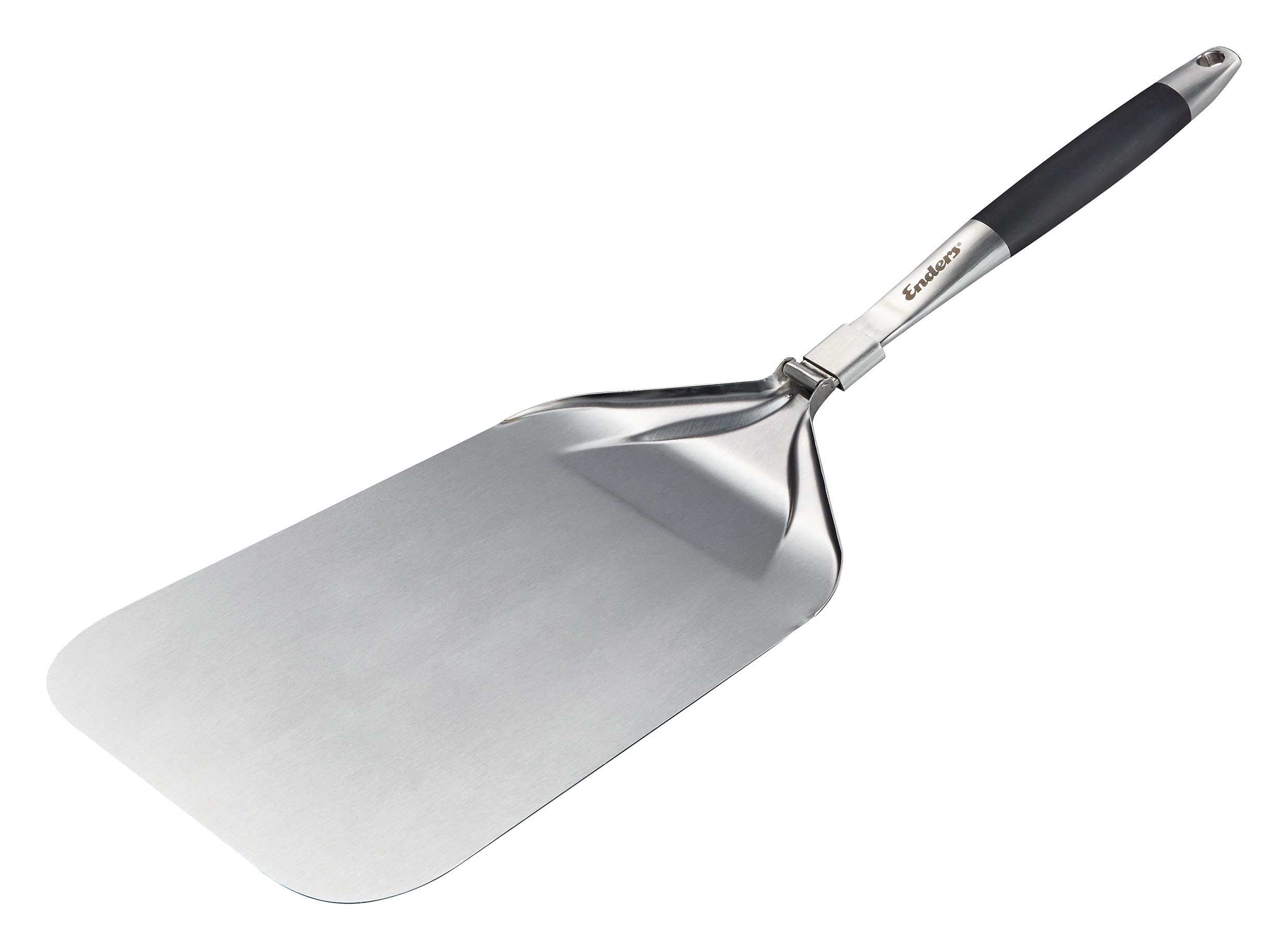 Enders® Premium Pizza Peeler, Pizza Shovel Made of Stainless Steel, Slider Collapsible in The Centre, Ergonomic Handle Soft Touch Surface, Easy to Carry Pizza, Barbecue Accessories #8770