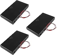 Vista 1 de Aobao 3 unids 8 x AA 12 V batería titular caja con interruptor de encendido/apagado y cable de plomo cubierta