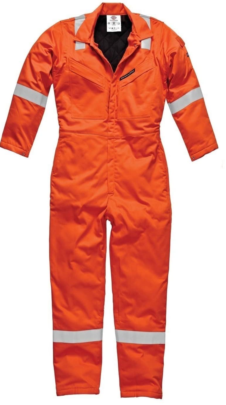 DickiesDickies Padded Coverall Firechief Hi Vis Flame Retardant Overall Warm Quilted Orange FR5030 (38R)