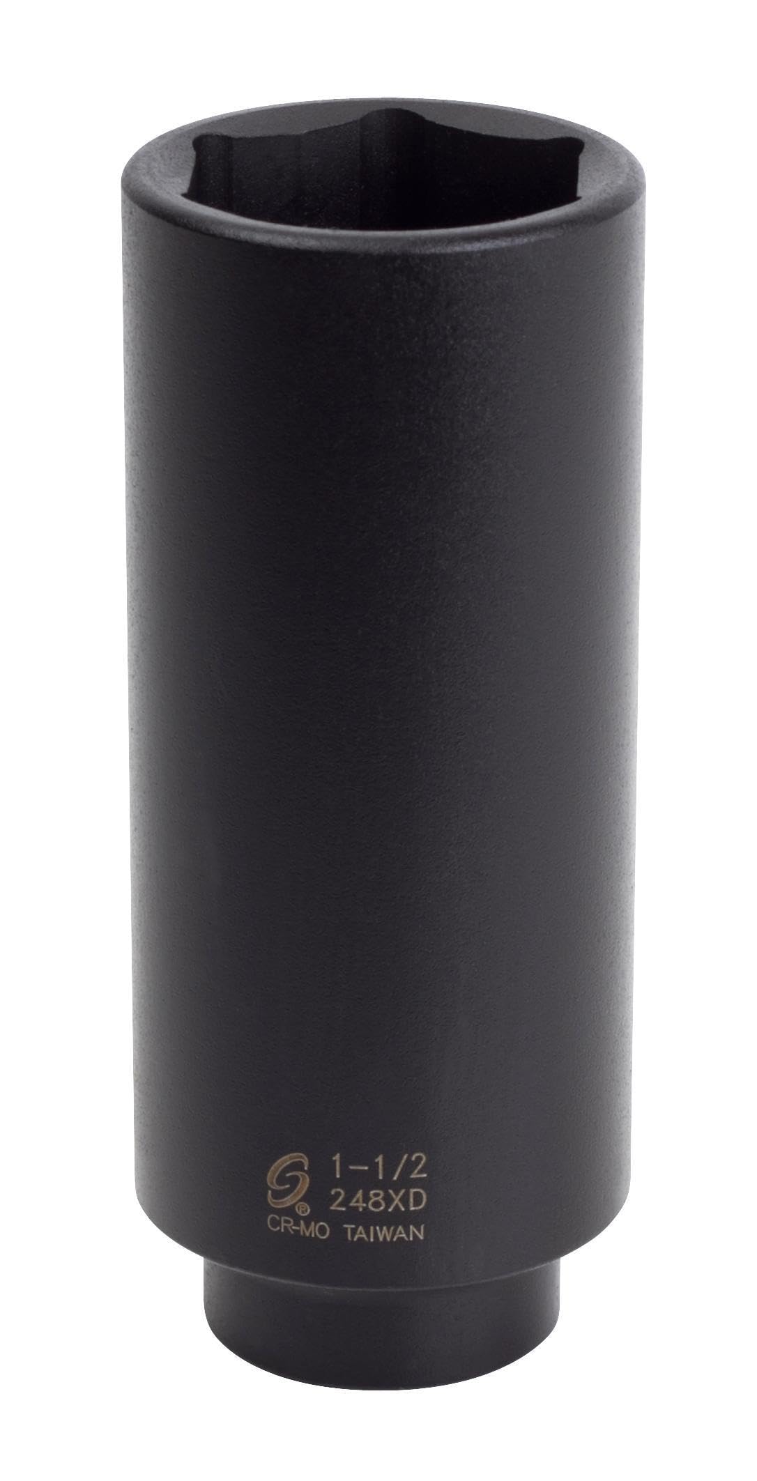 SUNEX Tools 248xd 1/2-Inch Drive 1-1/2-Inch Extra Deep Impact Socket