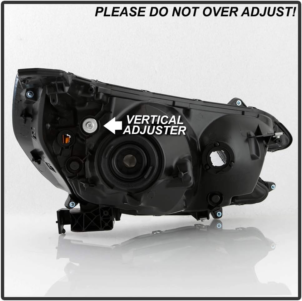 ACANII - For 2012 2013 2014 Honda CR-V Black Housing OE Style Headlights Headlamps Assembly Pair Replacement Left+Right