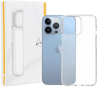 Armor Signature Case for iPhone 13 Pro Max Crystal Clear with Grey Tape