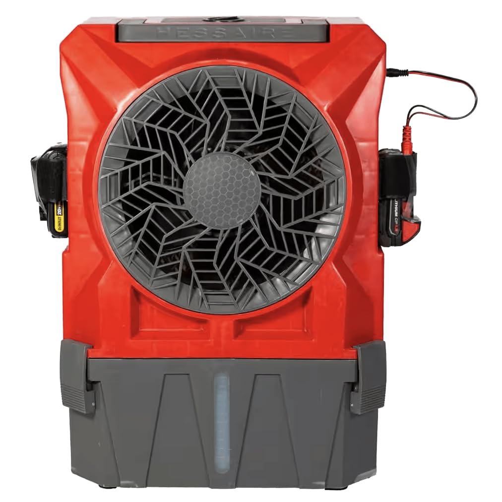 Hessaire DC18 мобилдик бууланткыч муздаткычынын алдыңкы бети view