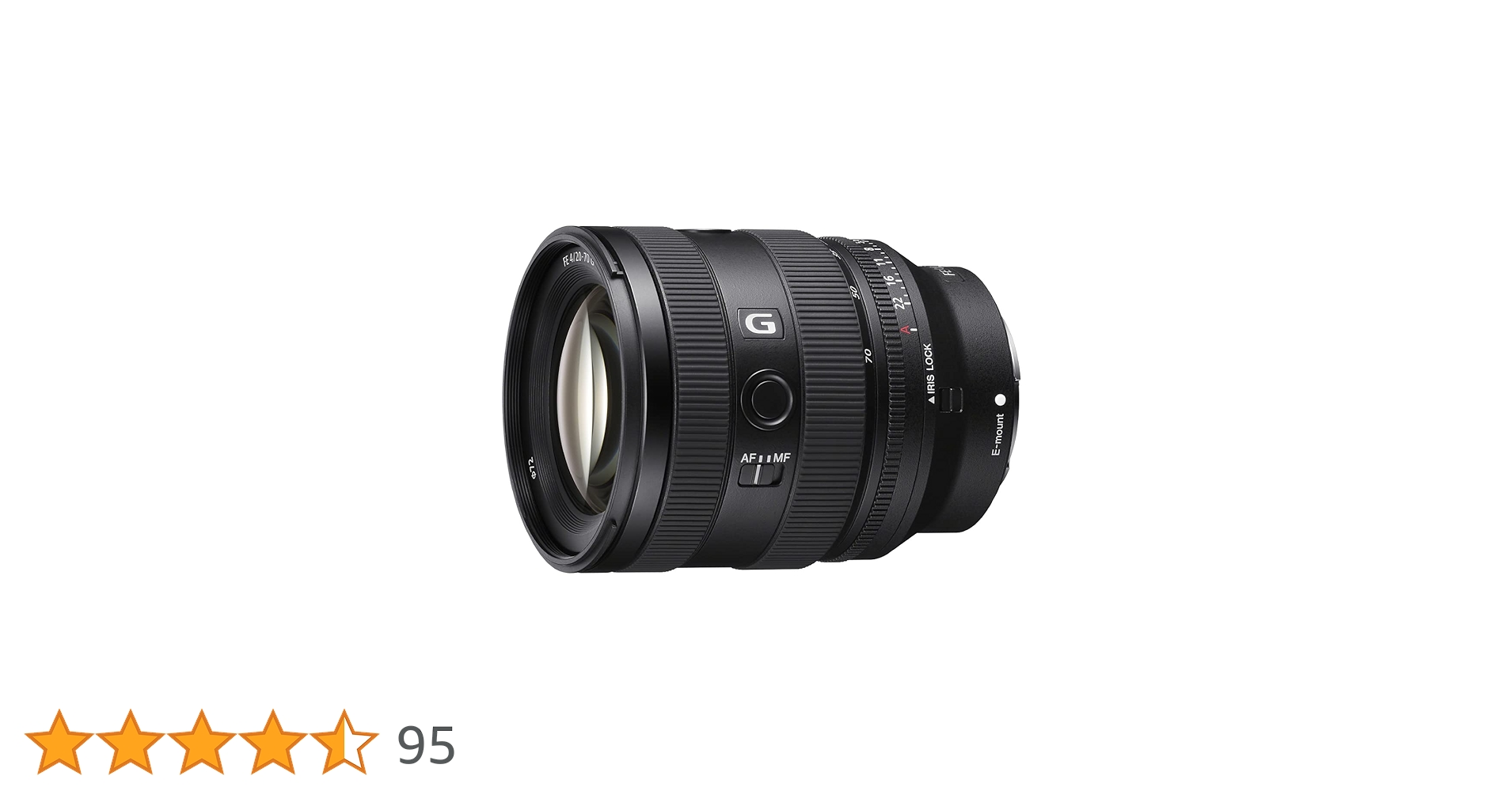 Sony E Mount Sony FE 20–70mm F4 G Full-Frame Lens (SEL2070G